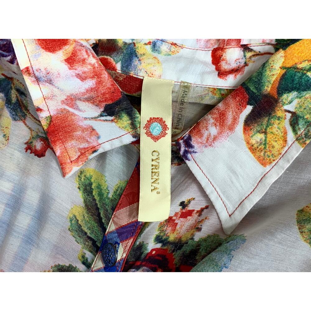 Anthro Patchwork Shabbychic Top Rusticluxury Gyps… - image 8